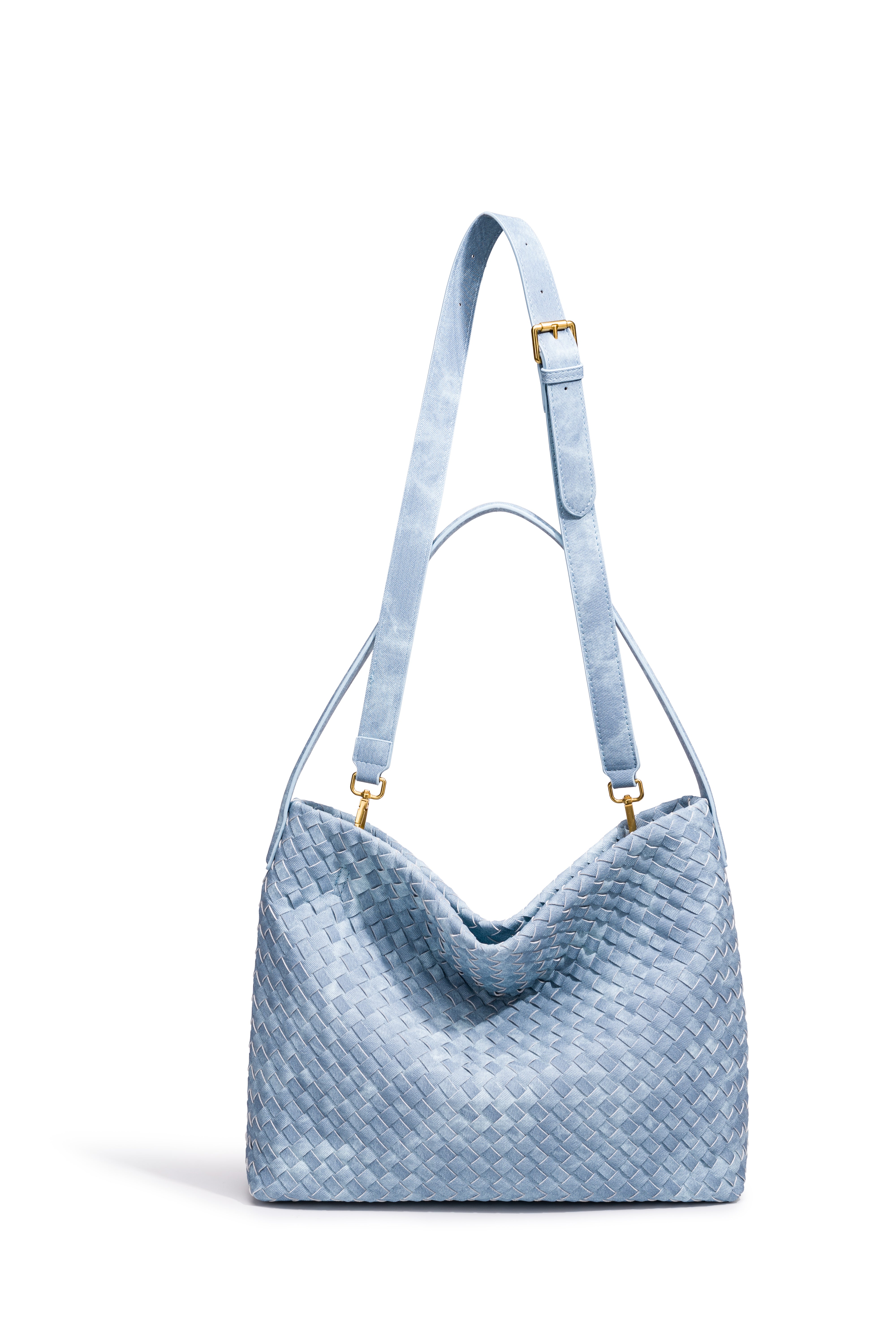 Mia Quilted Denim Hobo