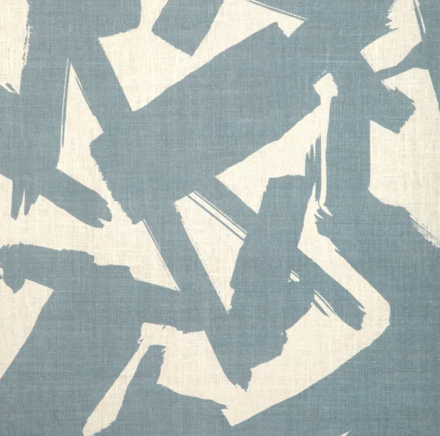 Bold Lines Linen Pillow Cover in Sky