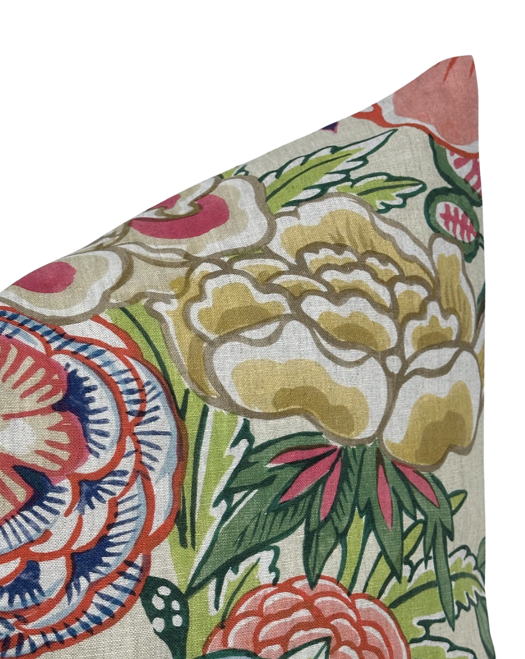 Peony Garden Floral Pillow Cover in Beige, Thibaut Pillows