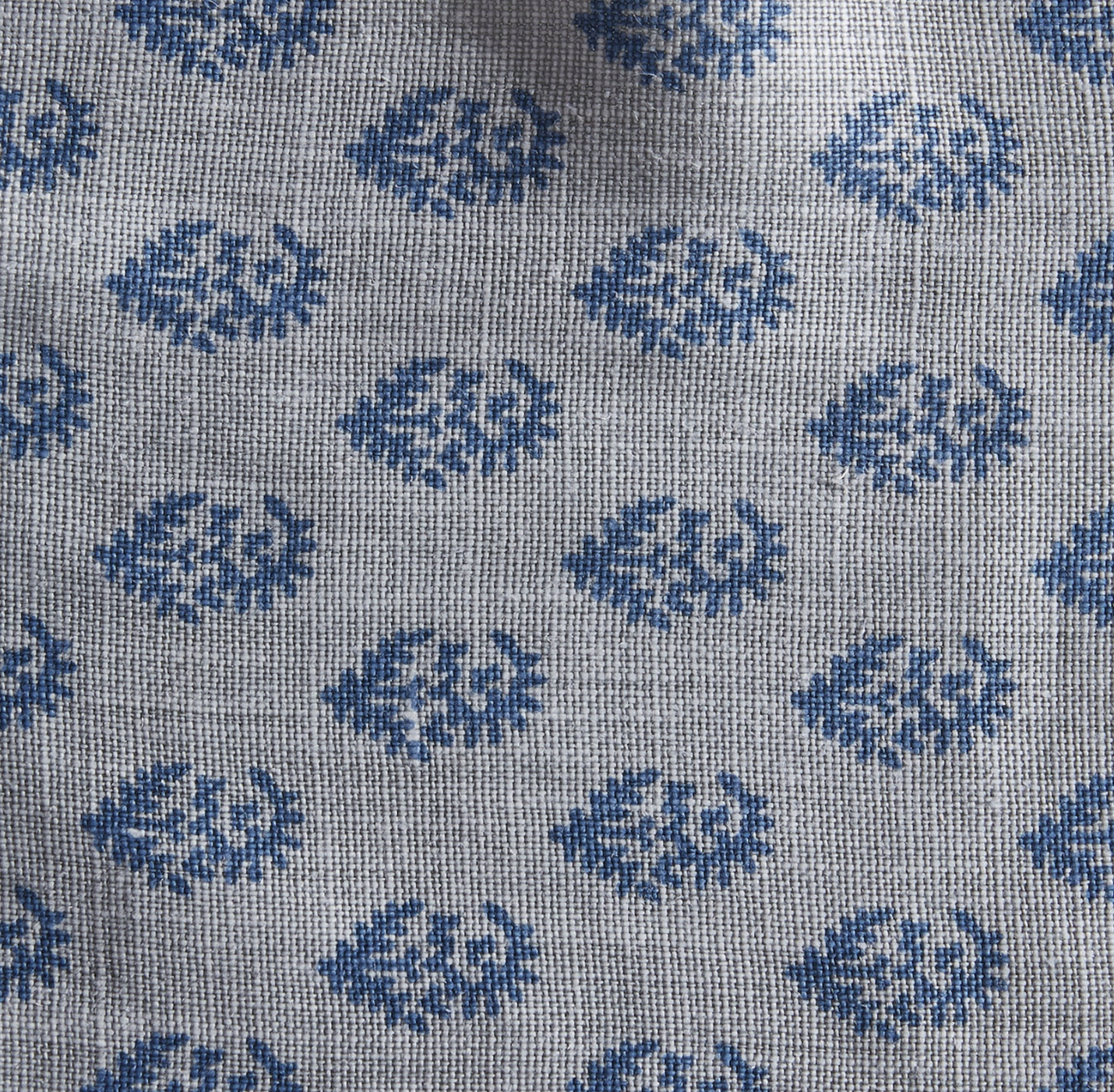 Rajmata Pillow Cover in Mist Indigo, Peter Dunham Textiles