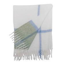 Load image into Gallery viewer, Green &amp; Blue Plaid Cuddle Throw