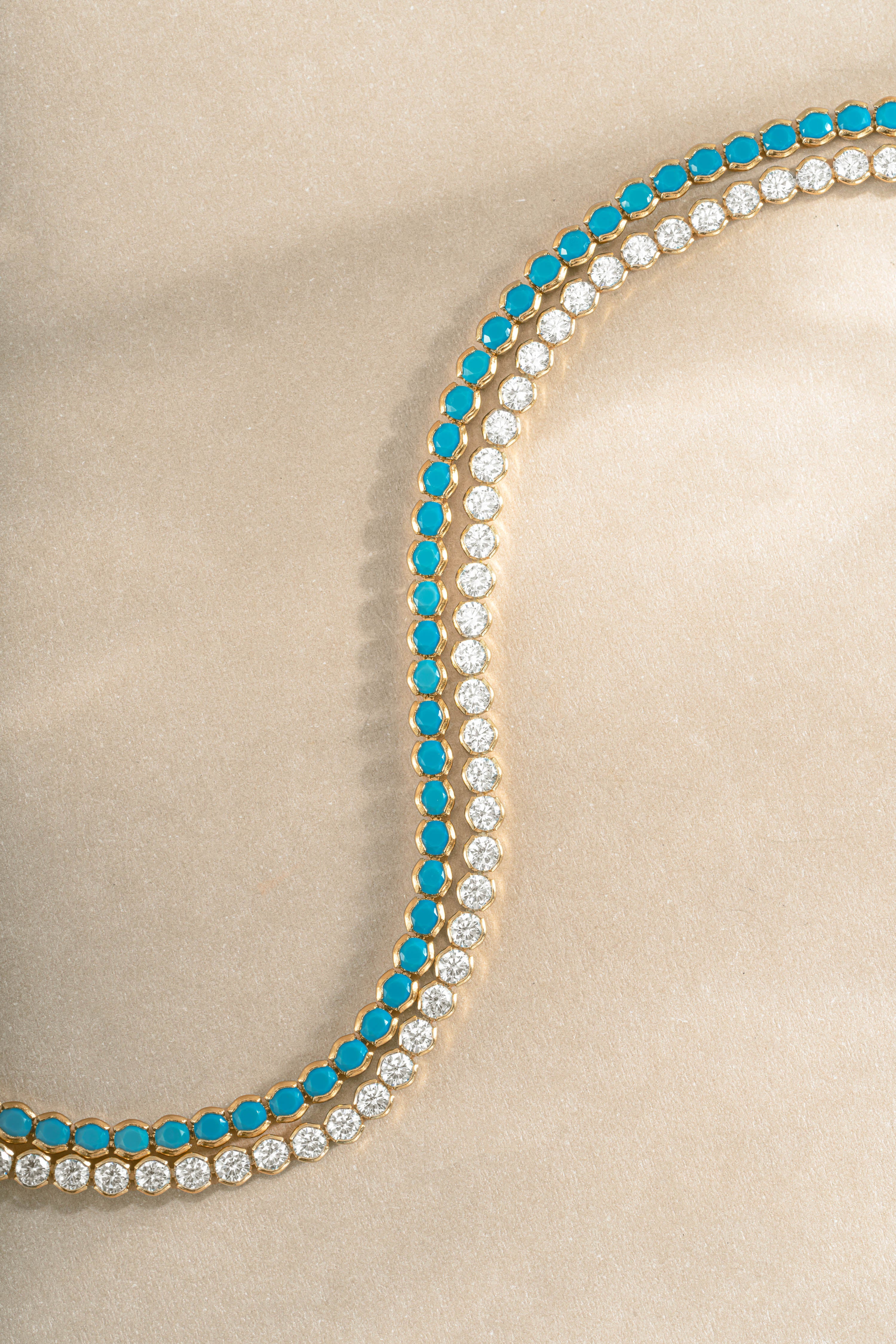 3mm Turquoise Tennis Bracelet