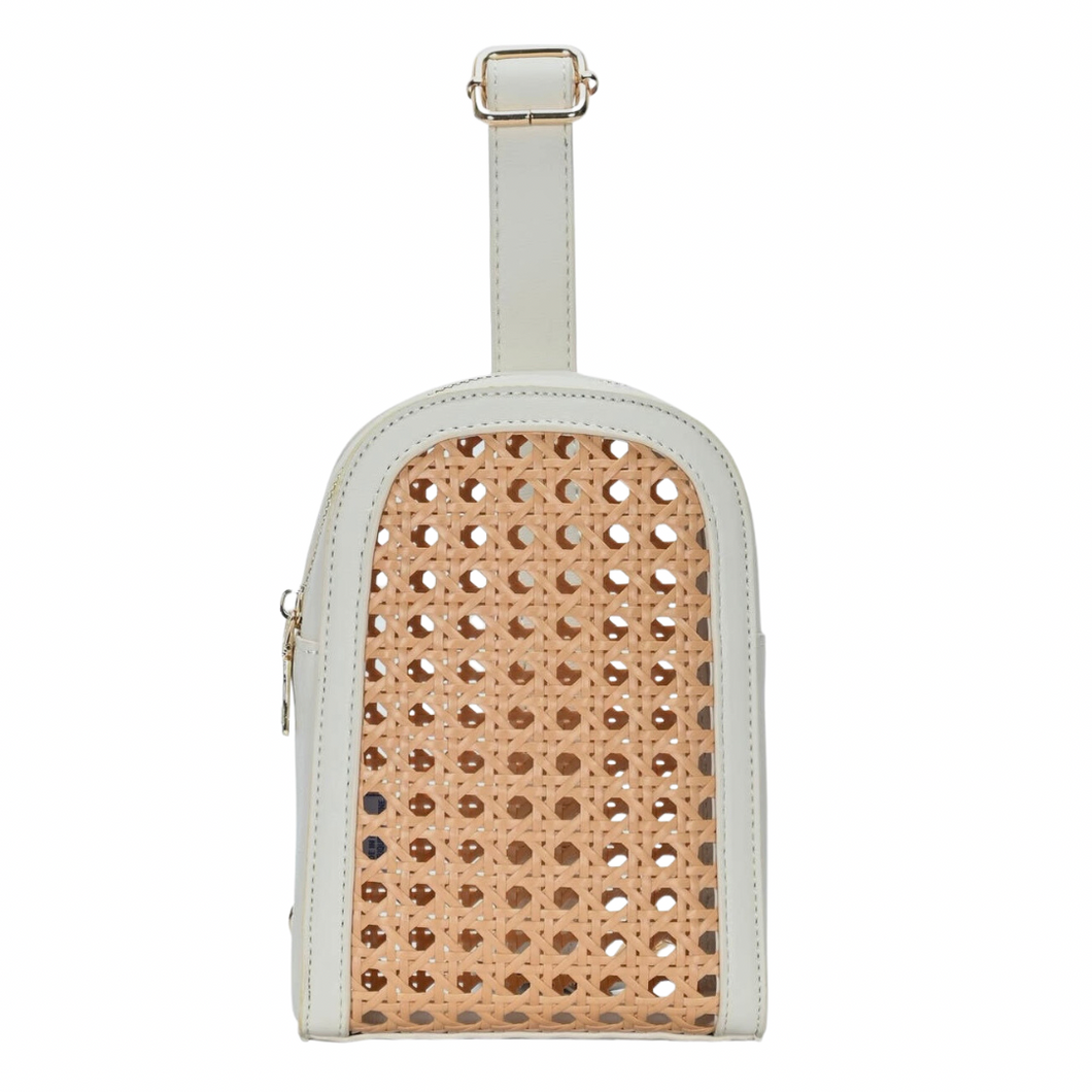 Rattan sling bag sales