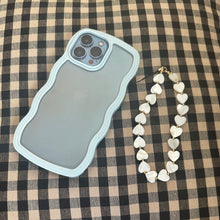 Load image into Gallery viewer, Mother of Pearl Hearts Phone Charm