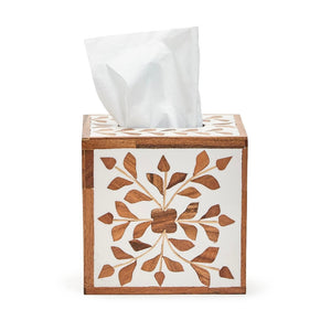 Bone Inlay Tissue Box