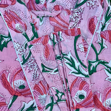 Load image into Gallery viewer, Poppy Flowers Cotton Kimono Robe