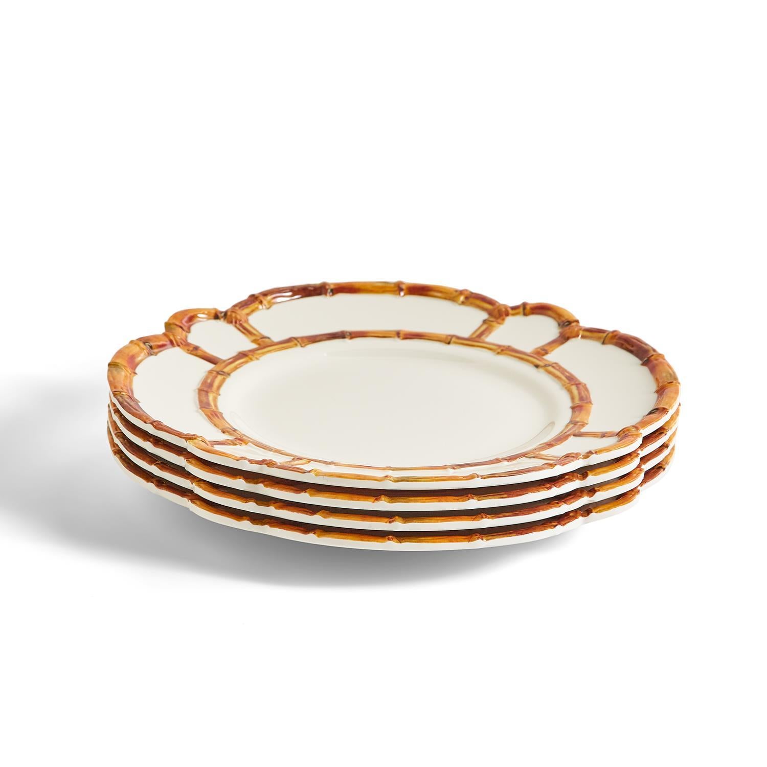 Bamboo Melamine Plates (Set of 4 - SALAD)