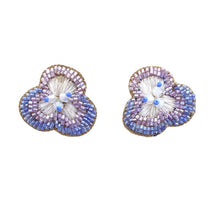 Load image into Gallery viewer, Lilac Flower Stud Earrings