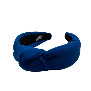 Cobalt Blue Neoprene Topknot Headband