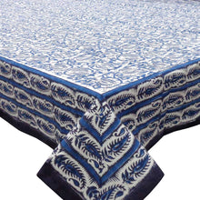 Load image into Gallery viewer, Blue Floral Tablecloth (Large)
