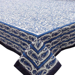 Blue Floral Tablecloth (Large)