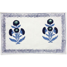 Load image into Gallery viewer, Boota Blue Cotton Placemats (Set of 2)