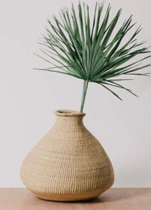 Large 19” Tall Natural Grass Bud Vase