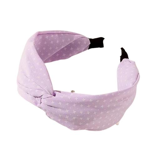 Lavender Crisscross Toploop Headband