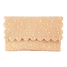 Load image into Gallery viewer, Beaded Scalloped Pearls Clutch