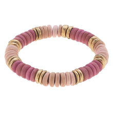 Load image into Gallery viewer, Presley Beaded Wood Stretch Bracelet