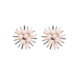 Pearl Sunburst Earrings