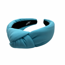 Load image into Gallery viewer, Aqua Neoprene Topknot Headband
