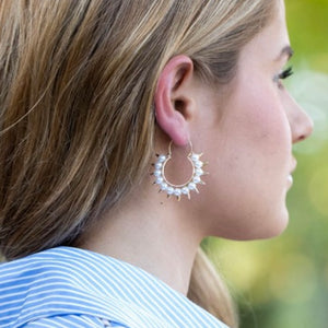 Pearl Spiked Earrings