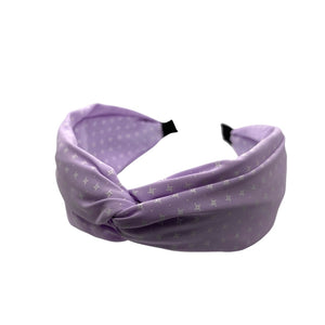 Lavender Crisscross Toploop Headband