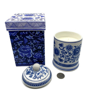 Chinoiserie Linen Candles (2 Color Options)