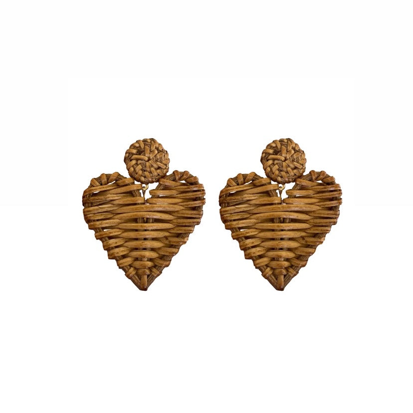 Natural Rattan Wood Earring/Charms