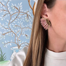 Load image into Gallery viewer, Metallic Blush Wing Earrings