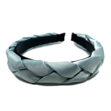 Load image into Gallery viewer, Sky Blue Satin Braided Headband