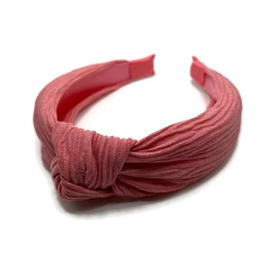 Coral Ribbed Headband