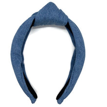Load image into Gallery viewer, Classic Chambray Topknot Headband