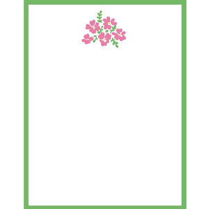 4.25” x 5.5” Pink Flowers Notepad