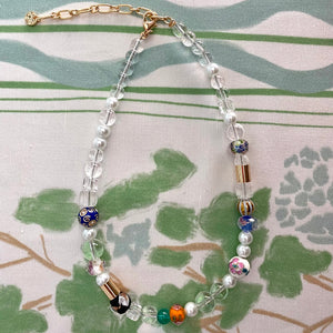 Multicolor Glass Beaded Necklace