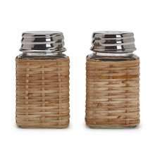 Load image into Gallery viewer, Rattan Salt &amp; Pepper Shakers