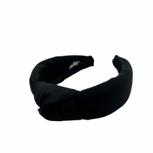 Load image into Gallery viewer, Black Neoprene Topknot Headband