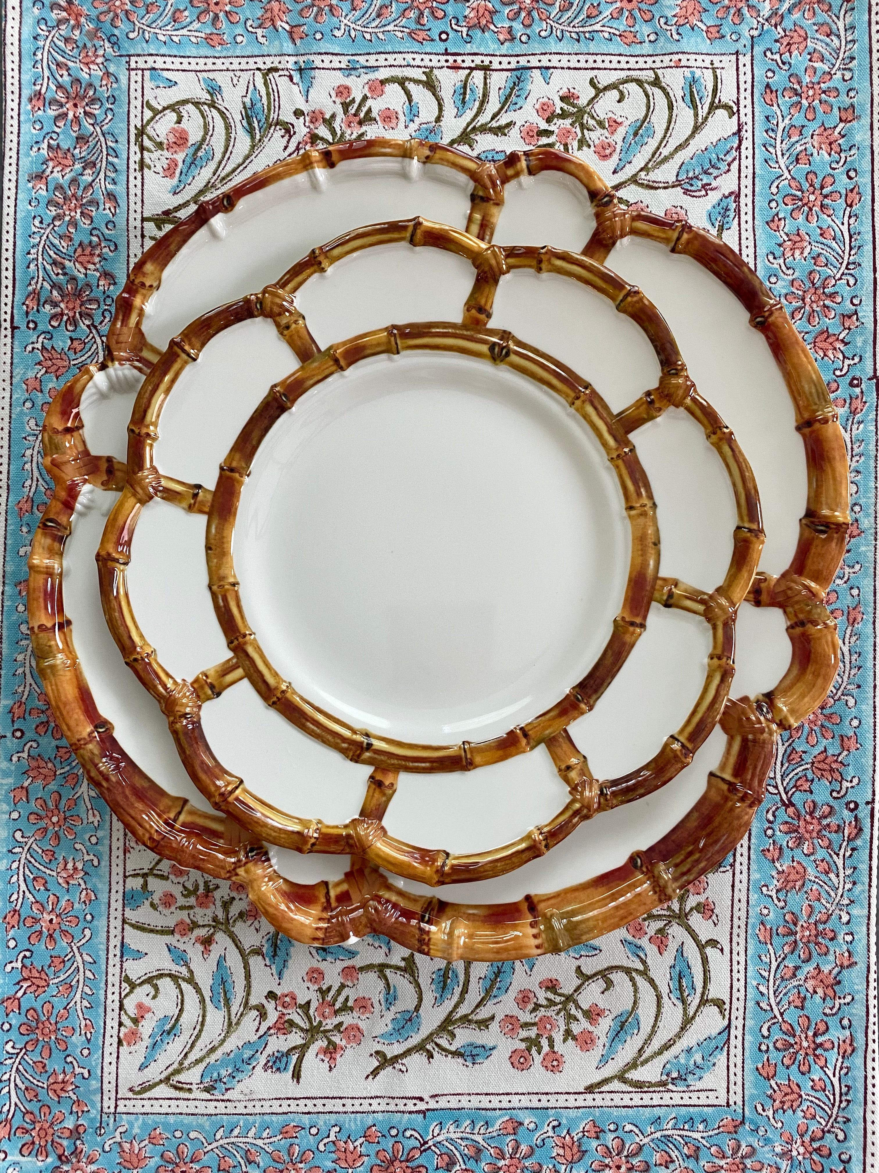 Bamboo Melamine Plates (Set of 4 - SALAD)