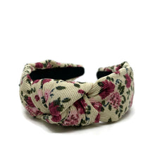 Load image into Gallery viewer, Rose Corduroy Topknot Headband