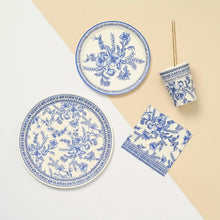 Load image into Gallery viewer, French Toile Small Paper Party Plates (10 per Pack)