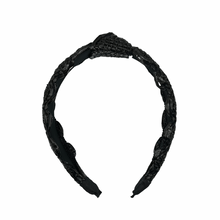 Load image into Gallery viewer, Scalloped Raffia Topknot Headbands (4 Color Options)