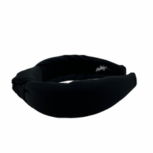 Load image into Gallery viewer, Black Neoprene Topknot Headband