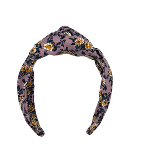 Lilac Floral Topknot Headband