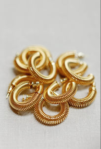 Gold Coil Hoop Earrings (Last ones!)