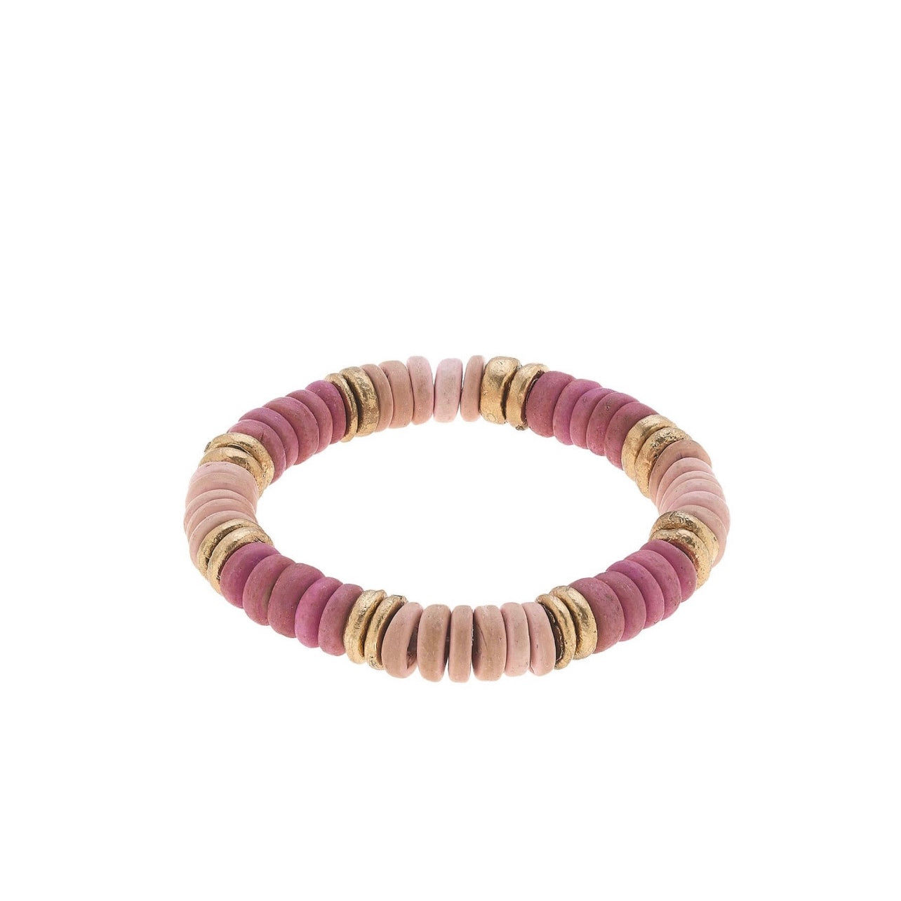 Presley Beaded Wood Stretch Bracelet