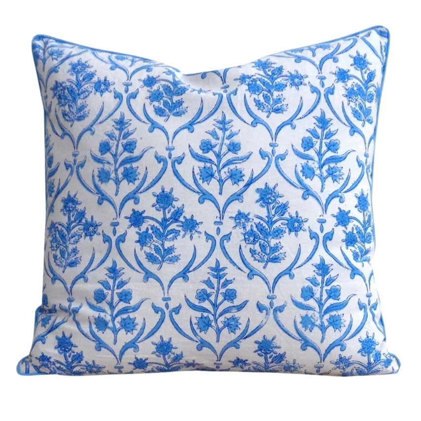 Vine Leaf Piped Pillow Cover (20”x 20”)