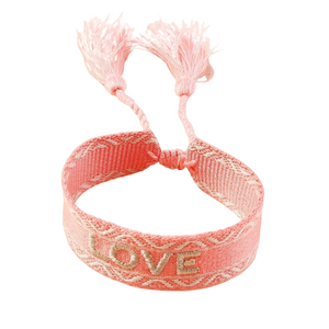 Love Tassel Bracelet (Peach)