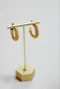 Gold Coil Hoop Earrings (Last ones!)