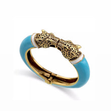 Load image into Gallery viewer, Tiffany Blue Antique Cheetah Cuff