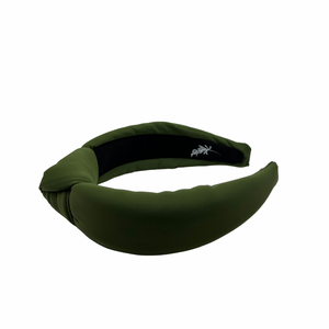 Olive Neoprene Topknot Headband