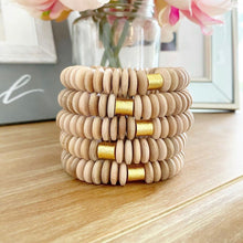Load image into Gallery viewer, Wooden Disc Bracelet