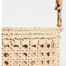 Load image into Gallery viewer, Straw Cane Bucket Bag