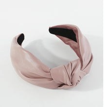 Load image into Gallery viewer, Soft Vegan Leather Topknot Headbands (4 Color Options)